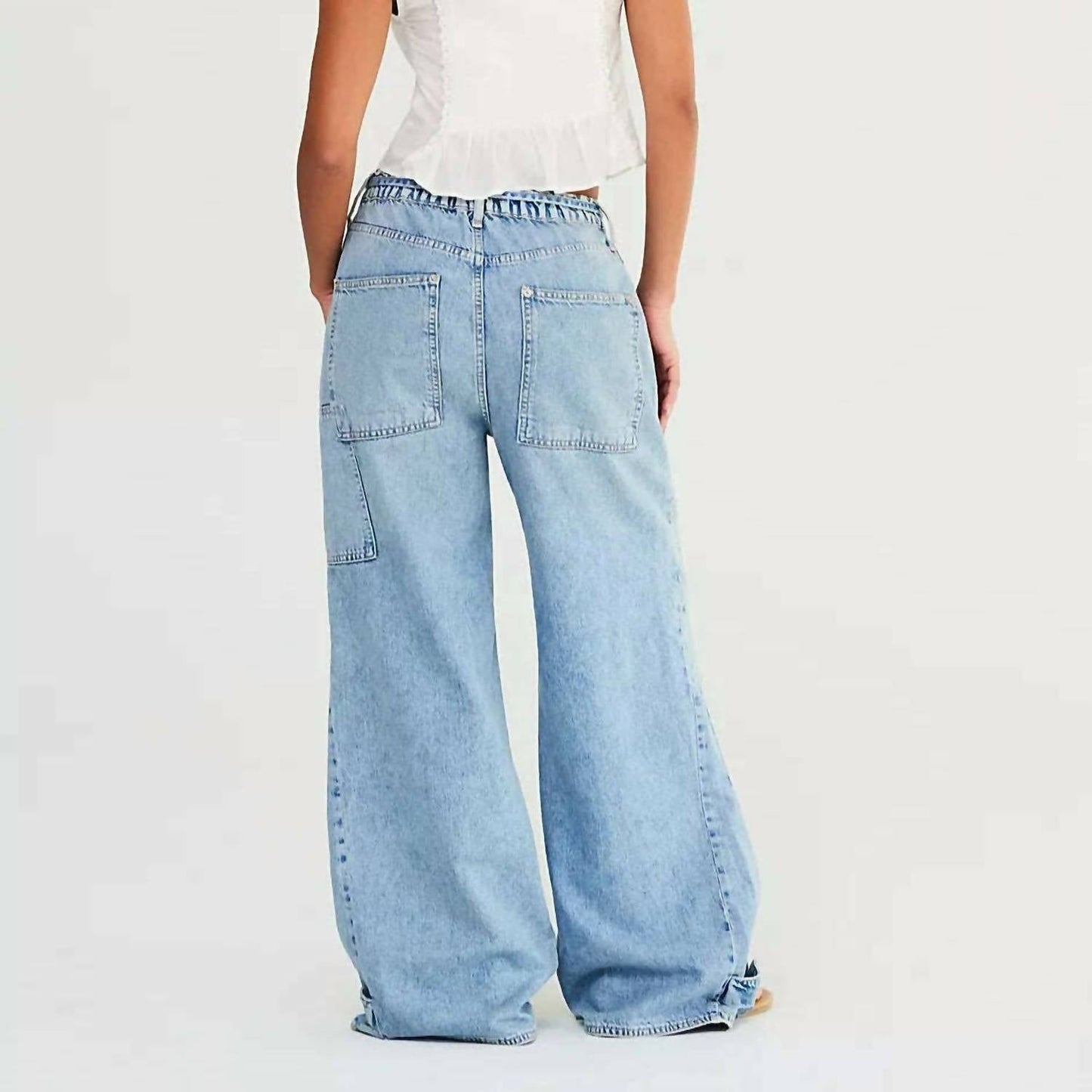 Free People - Outlaw Wide Leg Jeans