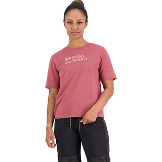 Mons Royale Womens Icon Relaxed Tee - Terracotta