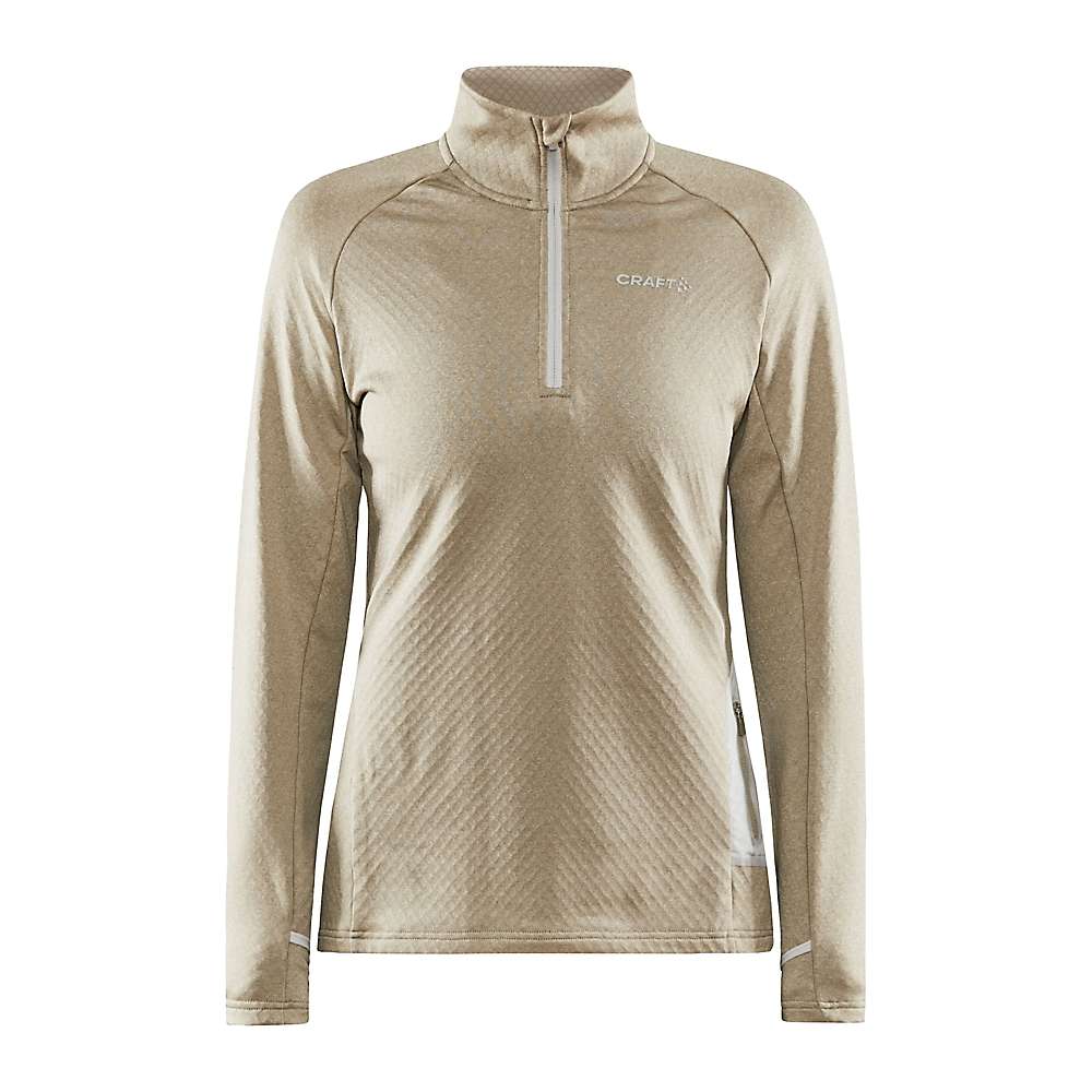 Craft Sportswear Women's Core Trim Thermal Midlayer Top - Small - Crock / Melange