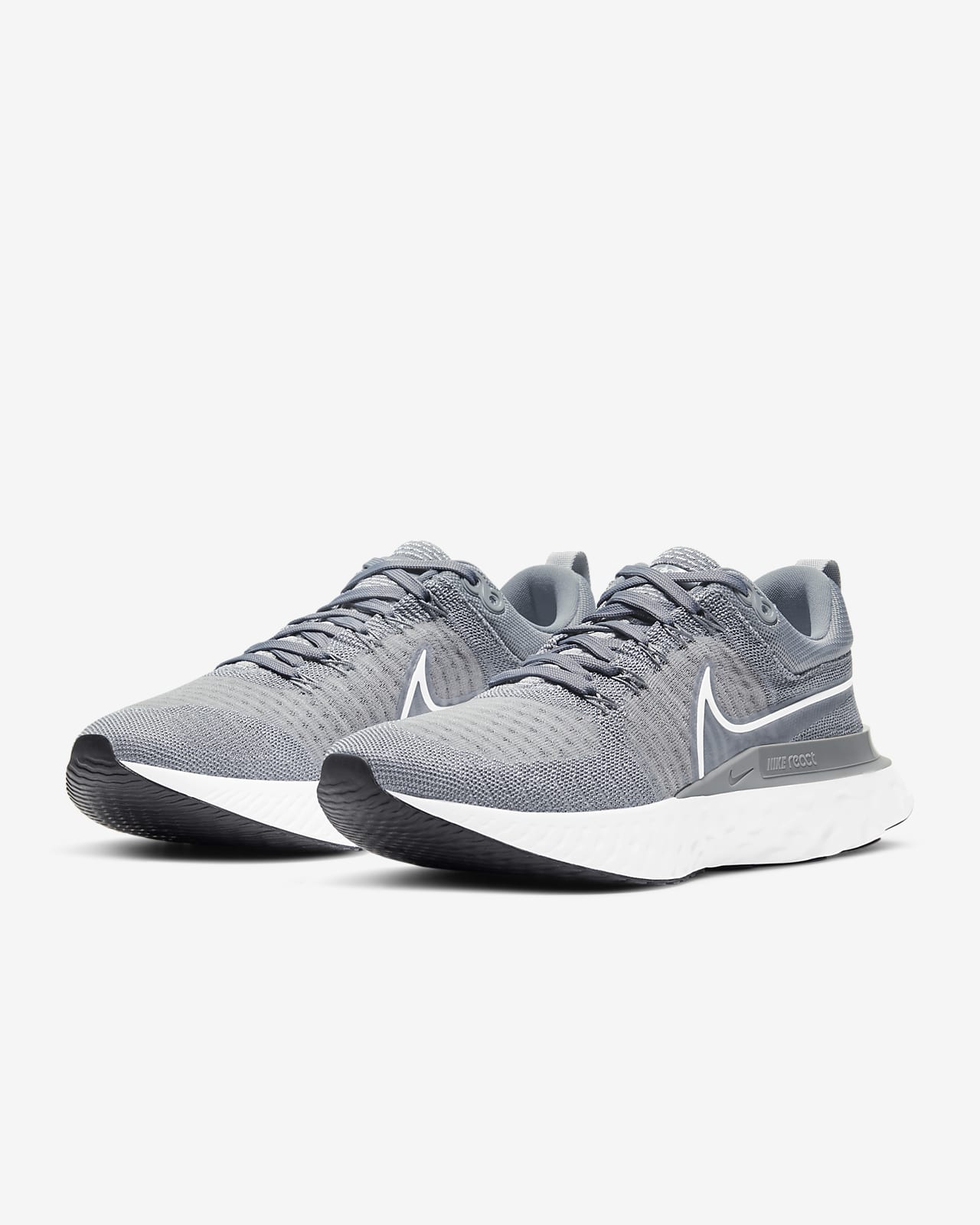 Nike Men's React Infinity Run FK 2 Running Shoes Grey/Black/White