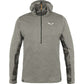 Salewa Men's Boe Alpine Merino Thermal Half Zip Top - Medium - Heather Grey