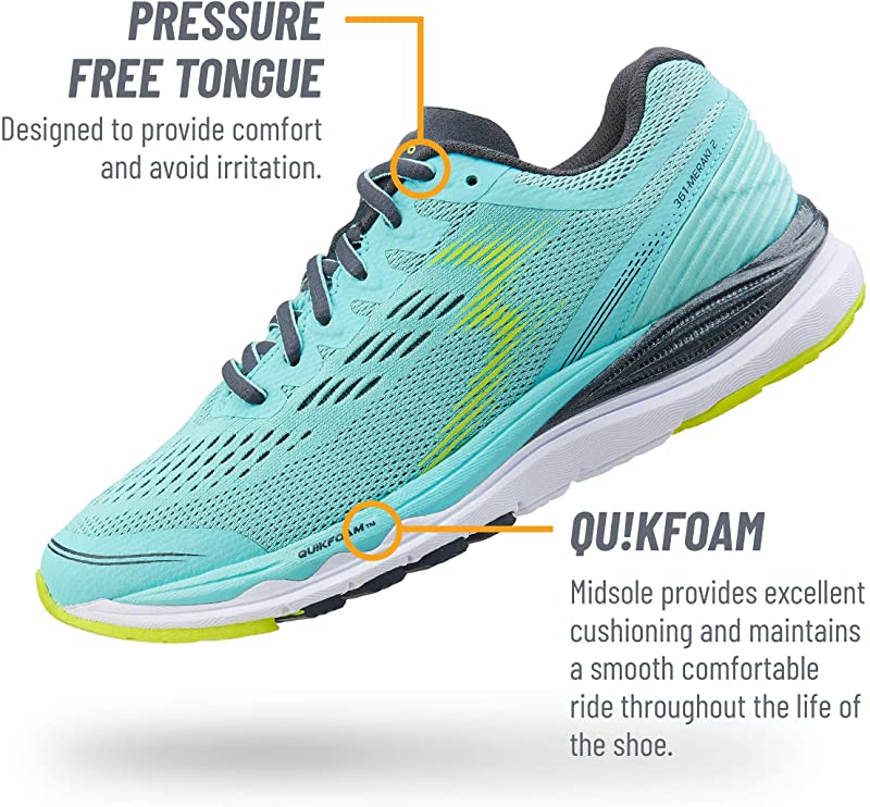 361 Degrees Women's Meraki 2 Running Shoes Aruba Blue Size 11 D(W) US