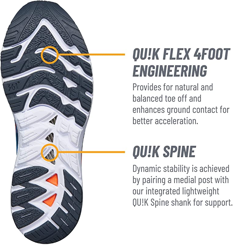 361 Degrees Men's Sensation 4 Running Shoes Storm/Aqua