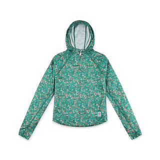 Topo Designs Women's River Hoodie - Turquoise Terrazzo