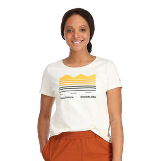 Topo Designs Women's Strata Map Tee - Natural