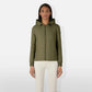 Womens Adhara Hybrid Knit Hood Jacket - Small Dusty Olive