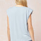 Entro - Solid Shoulder Pad Top