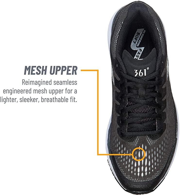 36 Degrees Women's Meraki 2 Running Shoes Black Size 12 B(M) Us