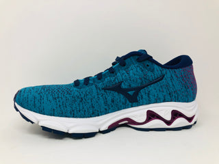 Mizuno Women's Wave Inspire 16 Knit Running Shoe Enamel/Medieval