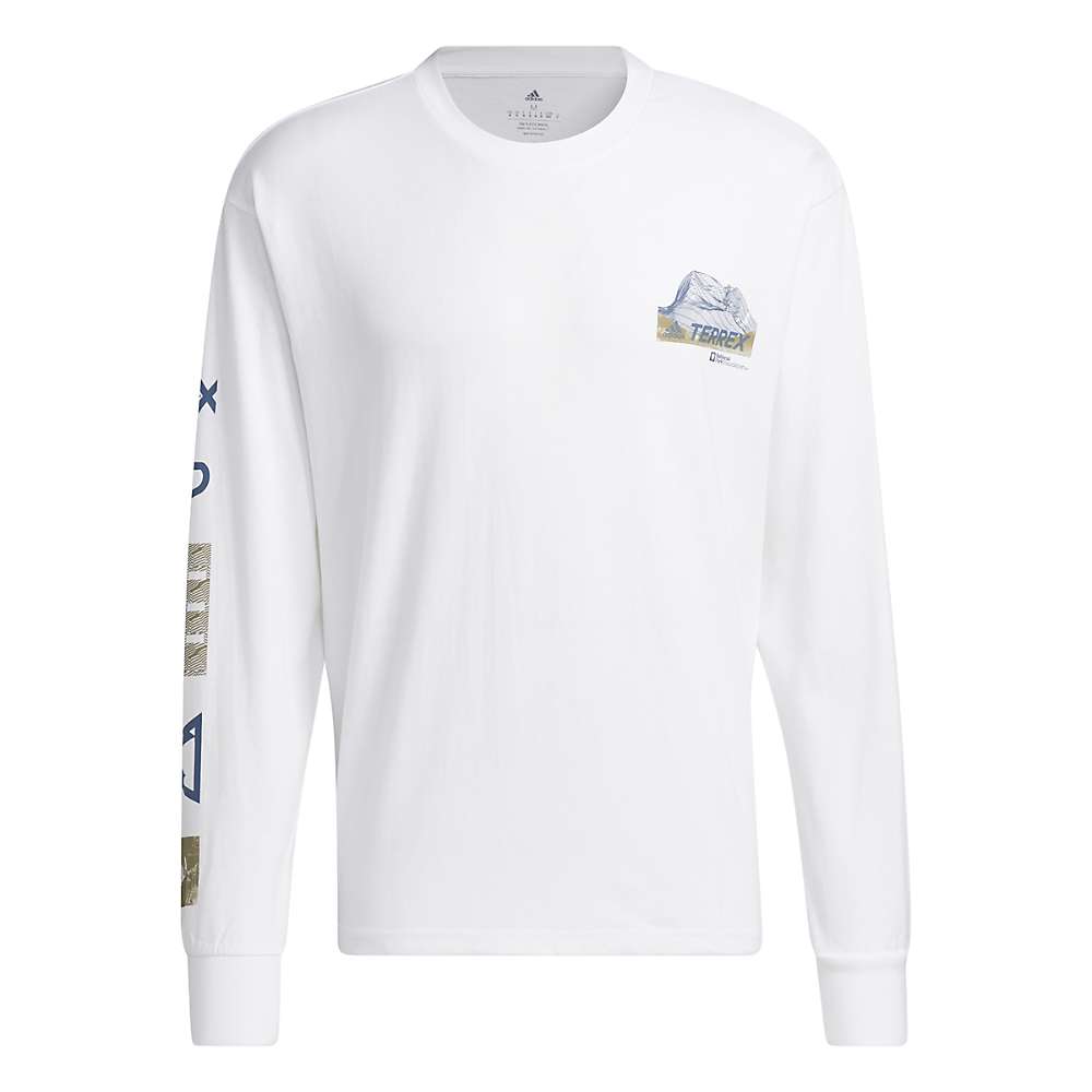 Adidas Men's Terrex Unitefir Outdoor LS Tee - Large - White