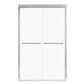 Modern Double Sliding Shower Enclosure, Tempered Glass
