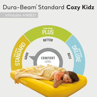 Intex Cozy Kidz Bright And Fun-Colored Inflatable Air Bed Mattress w/ Carry Bag