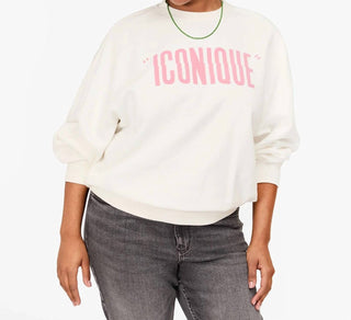Clare V. - Oversized Sweatshirt with Iconique