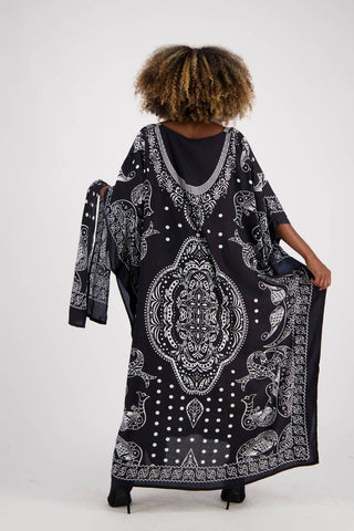Advance Apparel - Geometric Print Kaftan