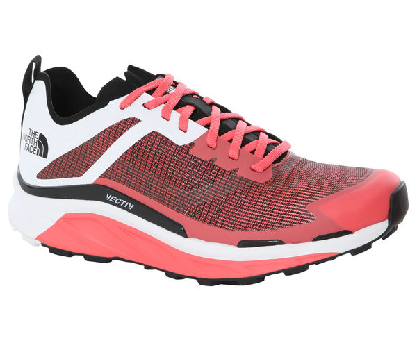 The North Face Women's VECTIV Infinite Trail Shoes Fiesta Red/White