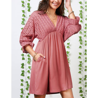 Ninexis - Deep V-Neck Dress