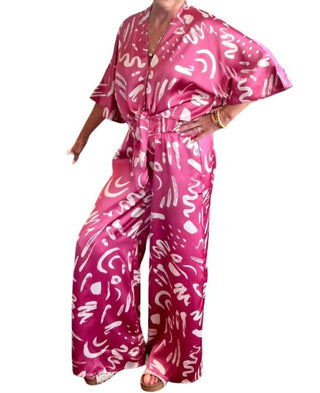 Elan - Zade High Waisted Patterned Pants