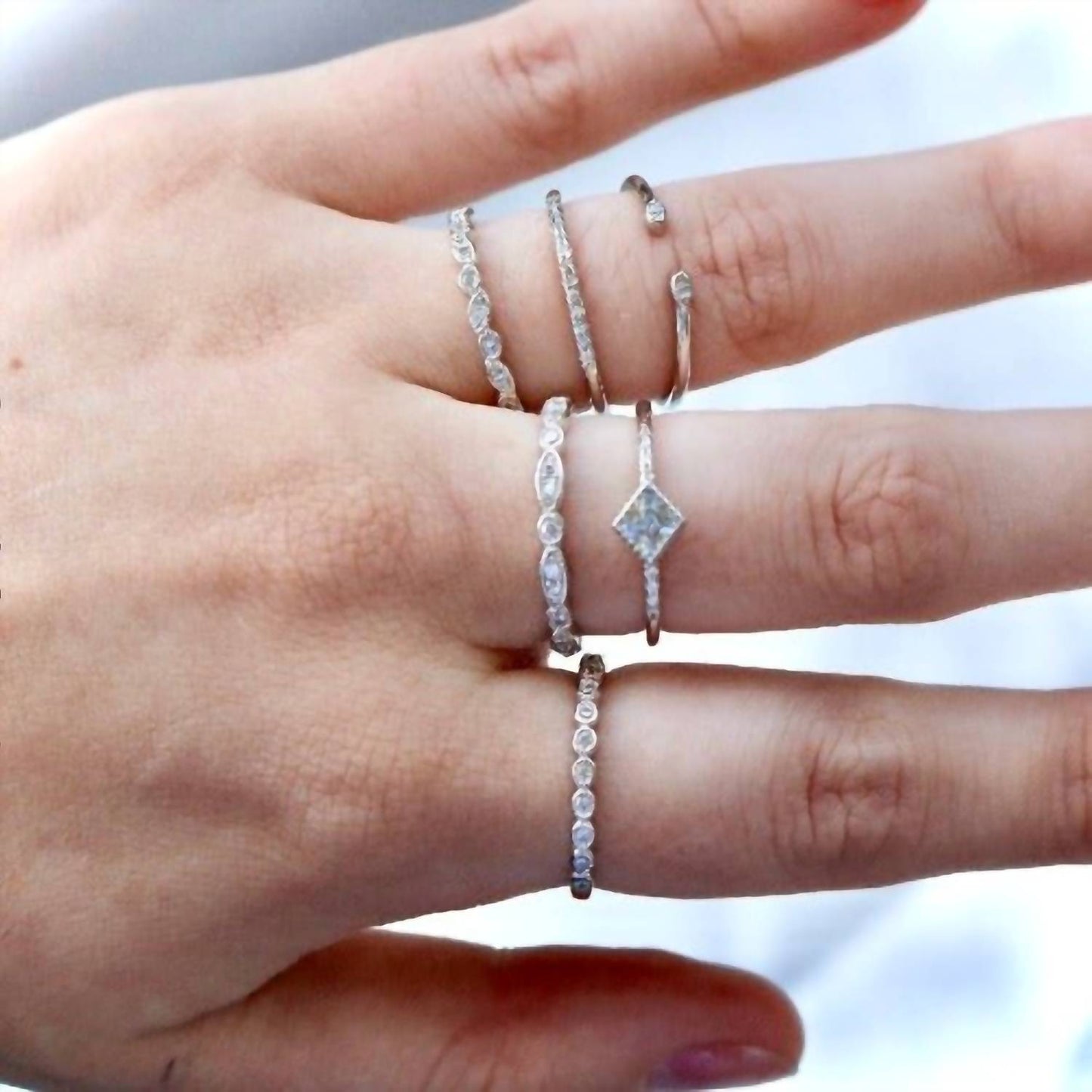 Allyanna Gifts - Women's Marbella Stackable Ring Set
