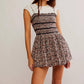 Free People - Bali Checked Out Printed Romper