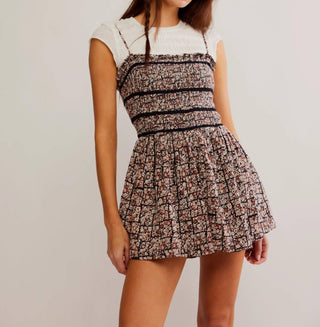 Free People - Bali Checked Out Printed Romper