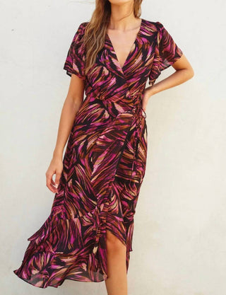 Dress Forum - Lights Out Wrap Midi Dress