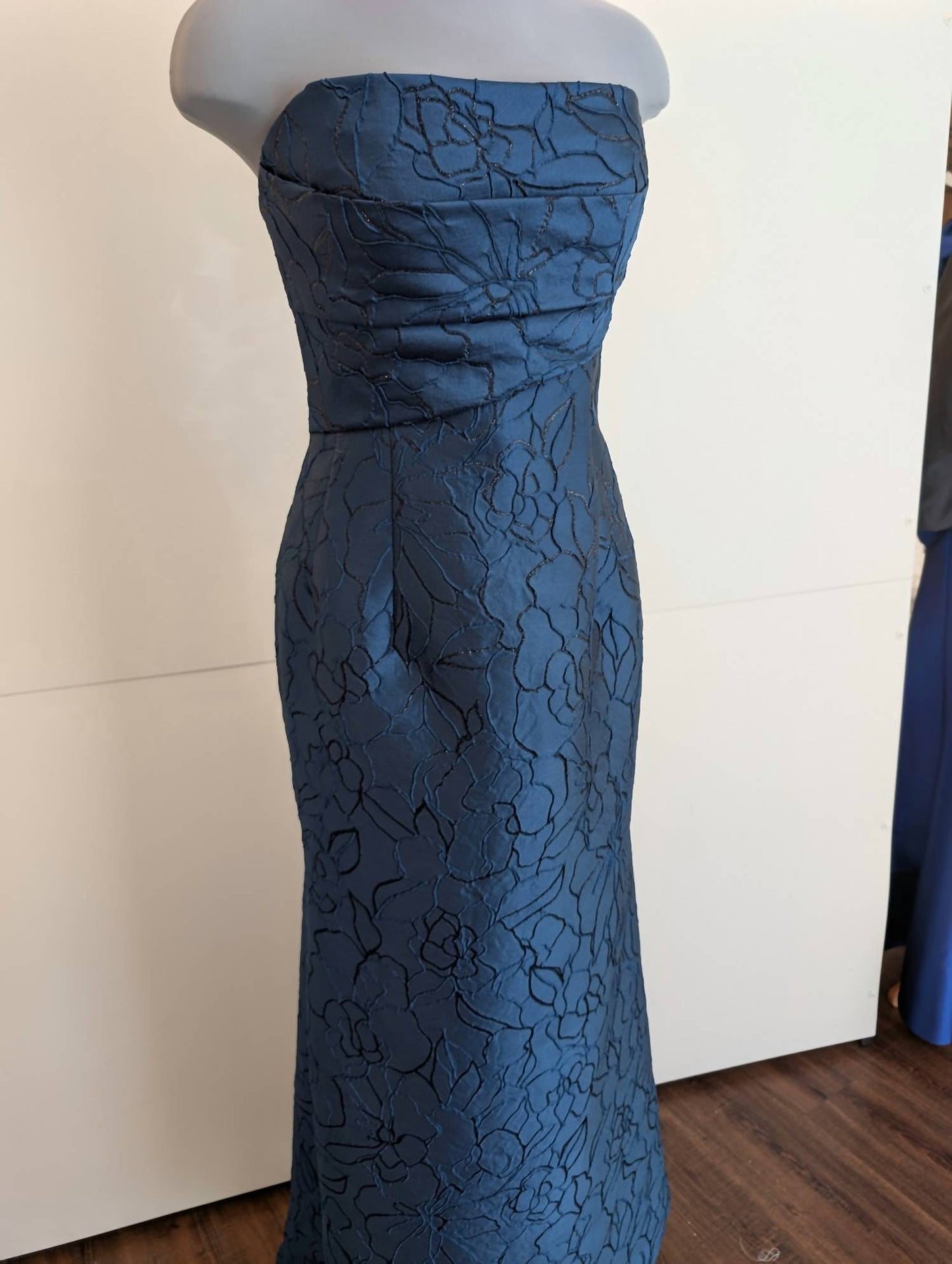 Black Label - Leila Draped Strapless Trumpet Gown