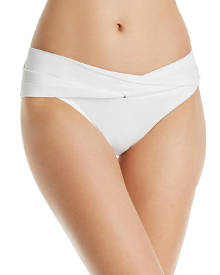 Ava Twist Hipster Bikini Bottoms in White