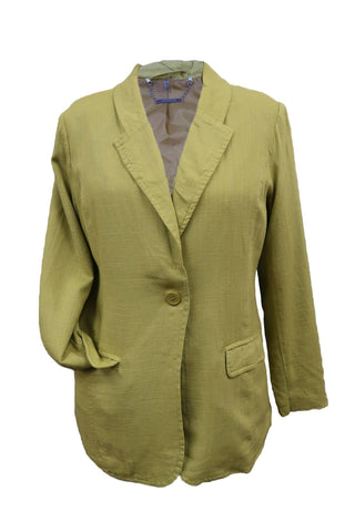 Paparazzi - Women's Linen Blend Classic Lined Blazer