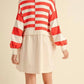 &Merci - Striped Sweater Twofer Dress