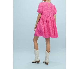 Wishlist - Textured Short Babydoll Dress