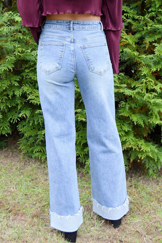 Anniewear - Elevated Essentials Cuffed Jeans