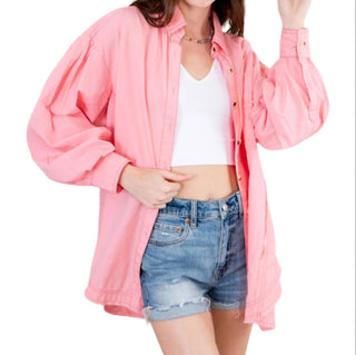 Free People - Happy Hour Solid Poplin Top