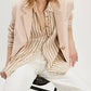 Free People - Striped Varsity Vibes Shirt