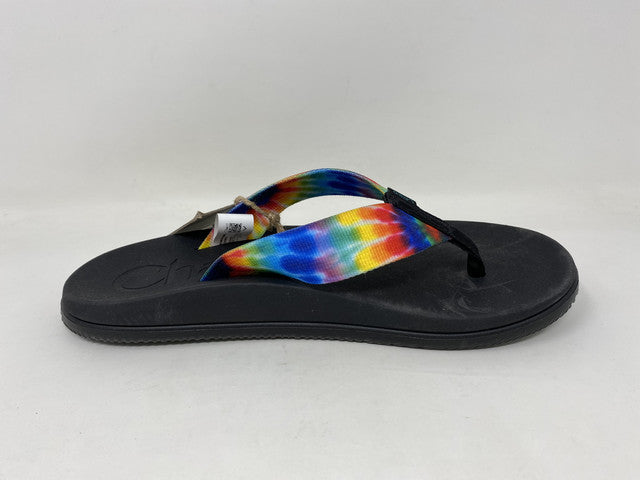 Chaco Women's Chillos Flip Flop Dark Tie Dye Black Size 6 B(M) Us