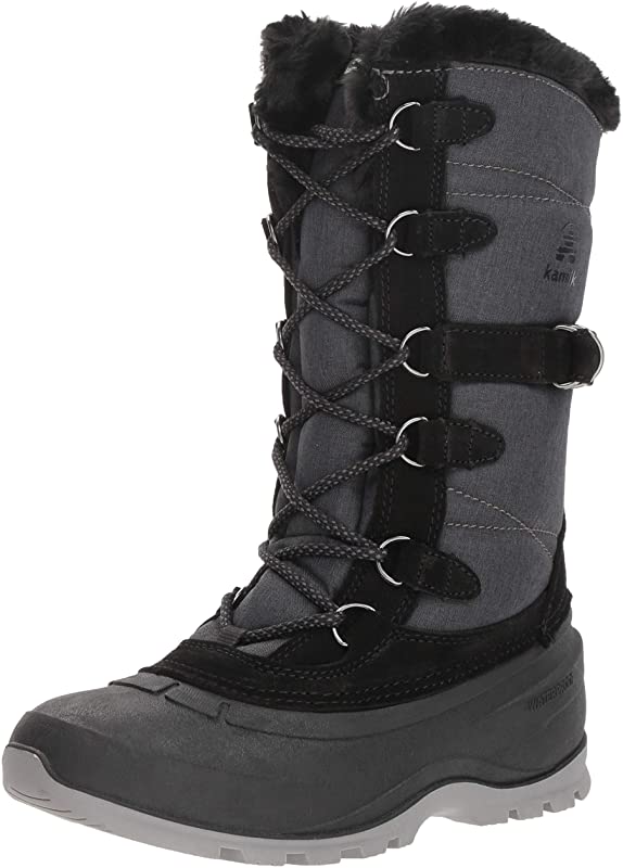 Kamik Women's Snovalley2 Snow Boot Black Size 6 B(M) Us
