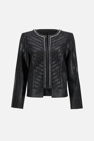 Joseph Ribkoff - Studded Collarless Jacket