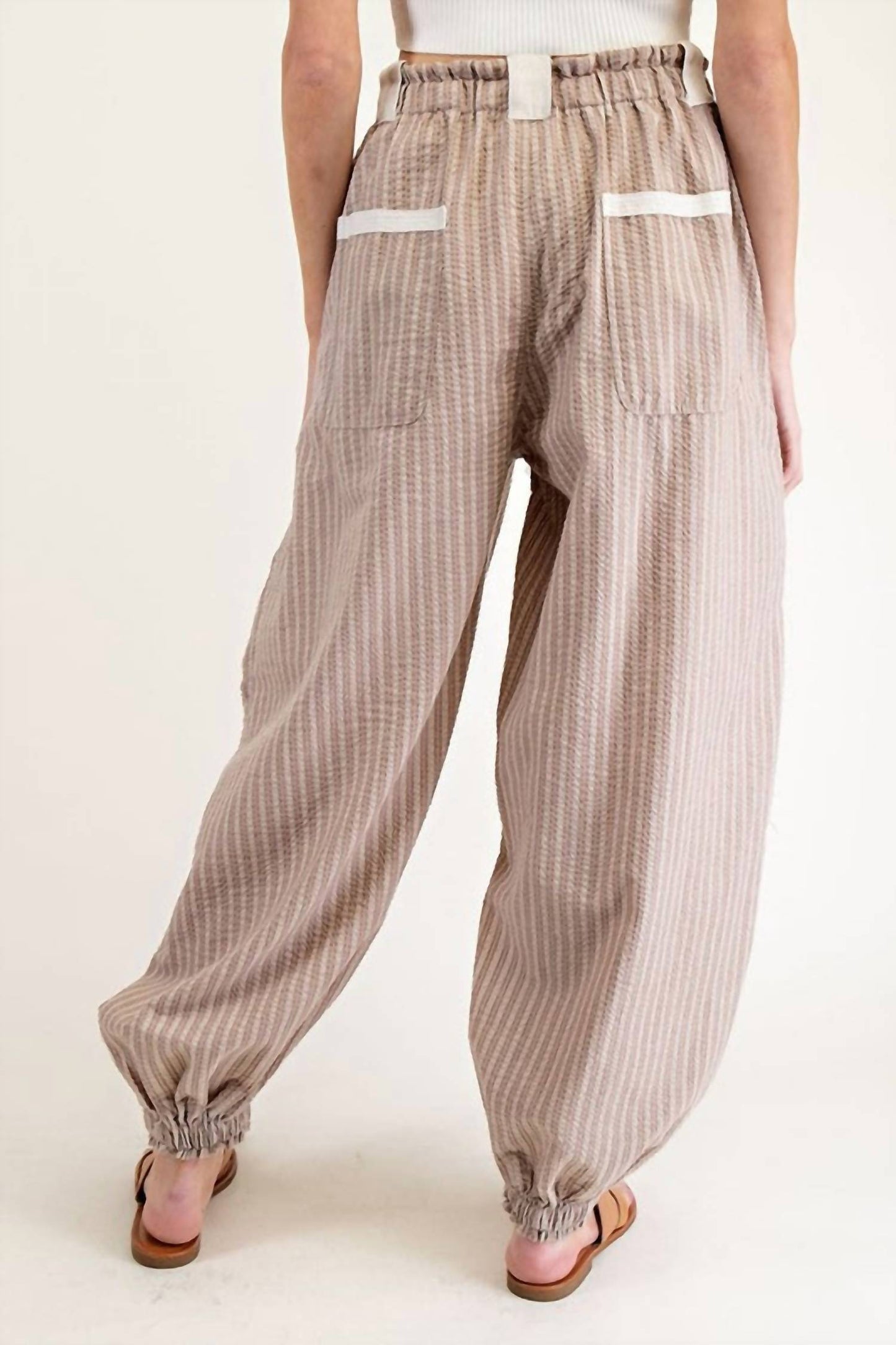 Ee:Some - Emma Striped Drawstring Jogger