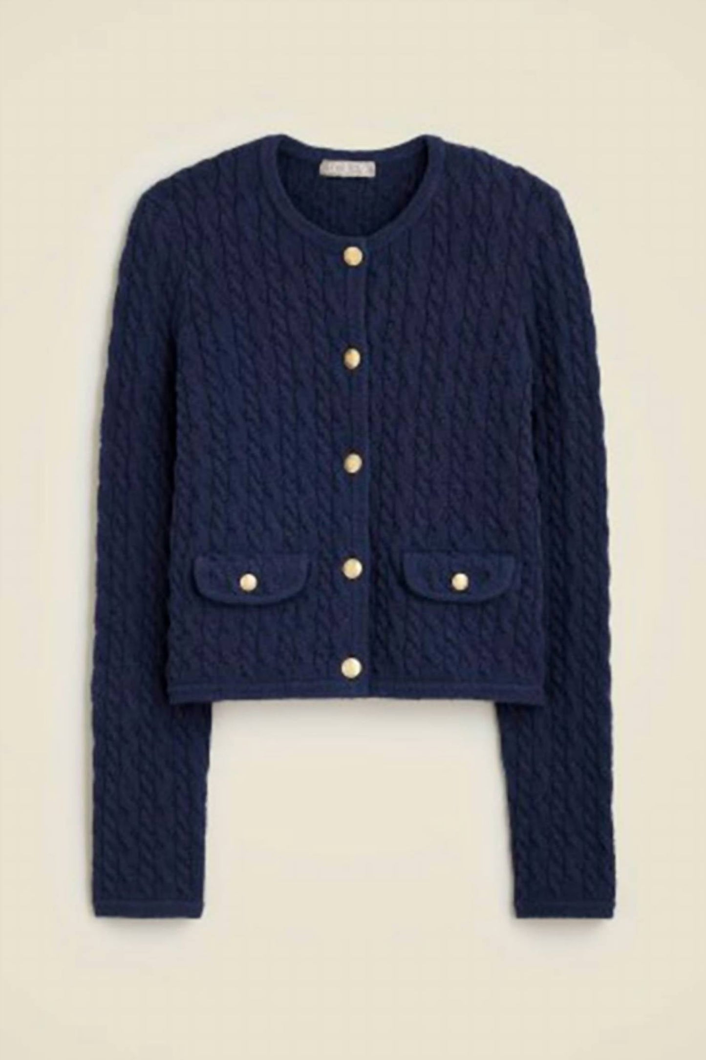J.Crew - Odette Cable-knit Sweater Lady Jacket