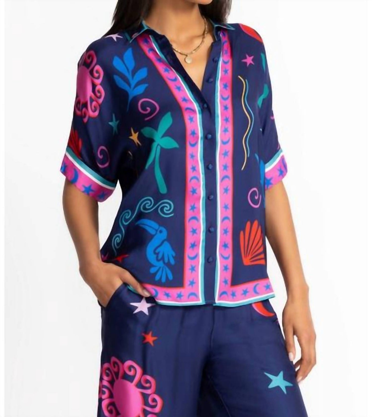 Johnny Was - FERNANDA BUTTON DOWN SHIRT