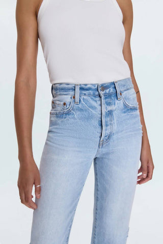 Pistola - Cassie Crop Super High Rise Straight Leg Jeans