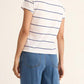 Z Supply - Striped Modern V-neck Tee