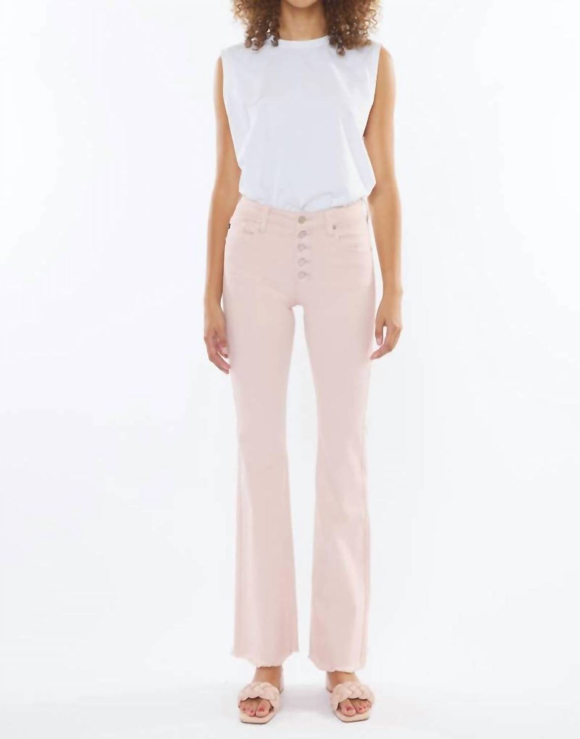 Kancan - Women's High Rise Flare Jean