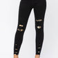 Judy Blue - Mid-rise Destroyed Leopard Patch Skinny Jeans