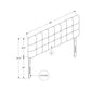 Queen Size Headboard Only Upholstered Leather Look - White