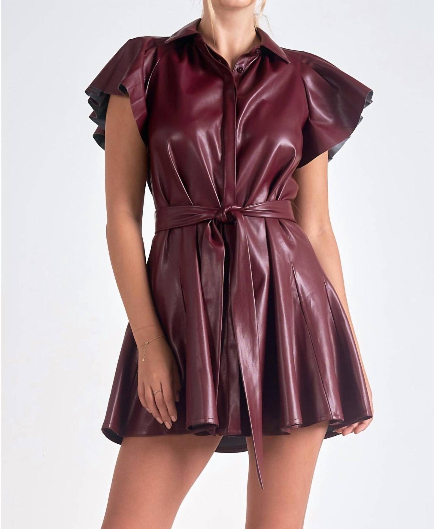 Elan - Butter Ruffle Mini Dress