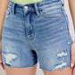 Judy Blue - High Waist Destroy Detail Denim Short