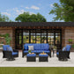 TL A Three-Seater Sofa and Outdoor Seating Set