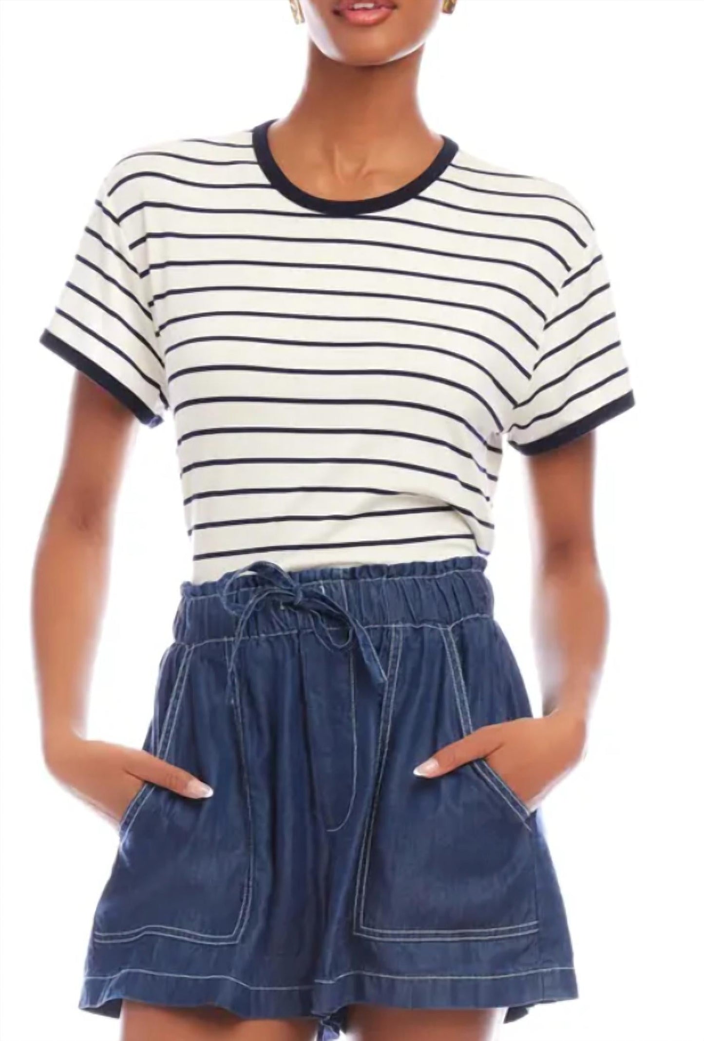 Fifteen Twenty - Courtney Contrast Stripe Tee