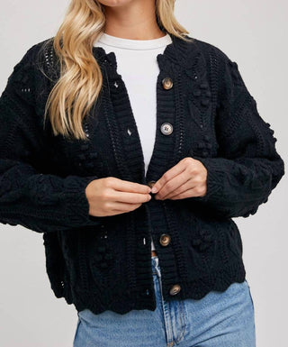 Bluivy - Scallop Knit Cardigan