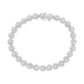 14K White Gold 3-3/4 Cttw Round-Brilliant Cut Diamond 7-1/4" Round Cluster Links Tennis Bracelet (I-J Color, SI2-I1 Clarity)